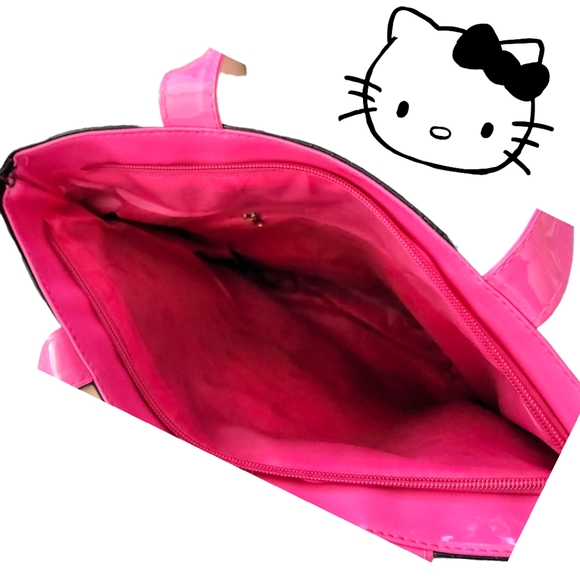 New Arrival! Authentic Licensed HELLO KITTY Spacious Leather Blend Tote Bag - Picture 6 of 8